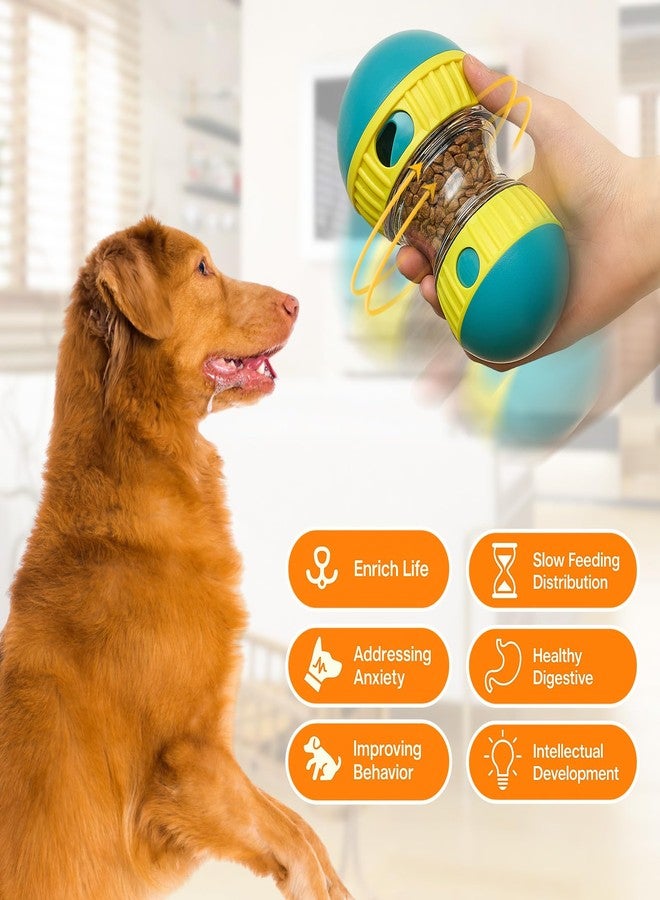 Silipull 2 Pcs Dog Interactive Puzzle Toys Dog Toy Treat Dispenser Rolling Adjustable Food Dispensing Treat Puppy Feeder Slow Feeding for Training Large Medium Chewers Breed Pet Gift Keep Busy - Image 3